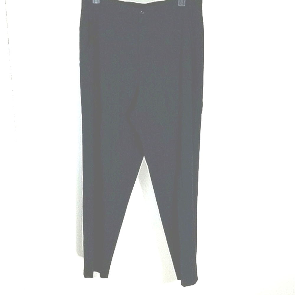 Pants black stretch front pockets straight leg